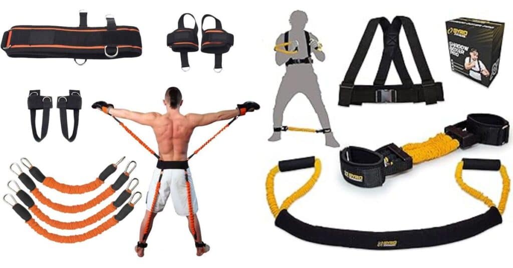 GYRO FITNESS, Shadow Boxer Pro, Boxing Resistance Bands Set  for Shadow Boxing, Comes with Ankle Cuffs