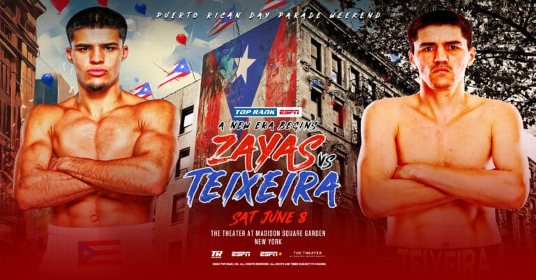 Xander Zayas vs Patrick Teixeira: Fight Card, Start Time, Betting Odds