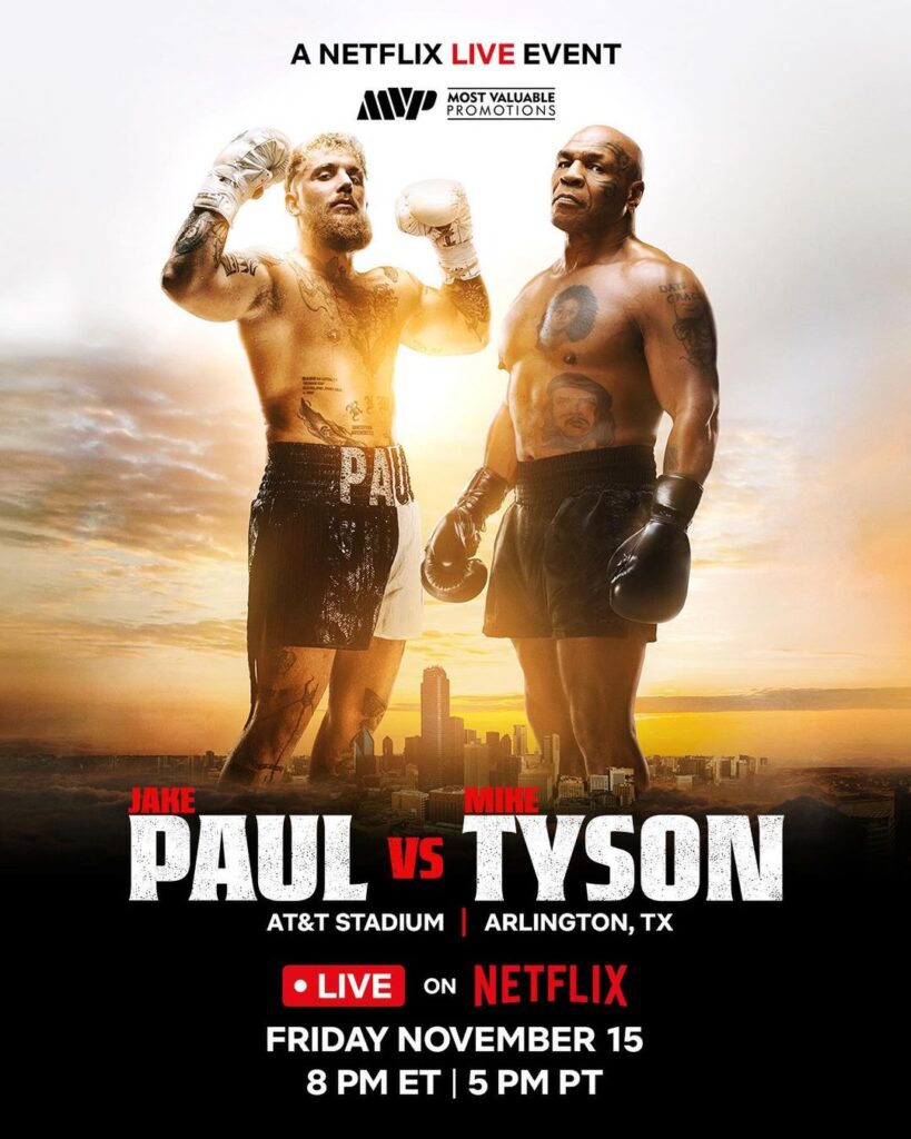 Jake Paul vs Mike Tyson Poster