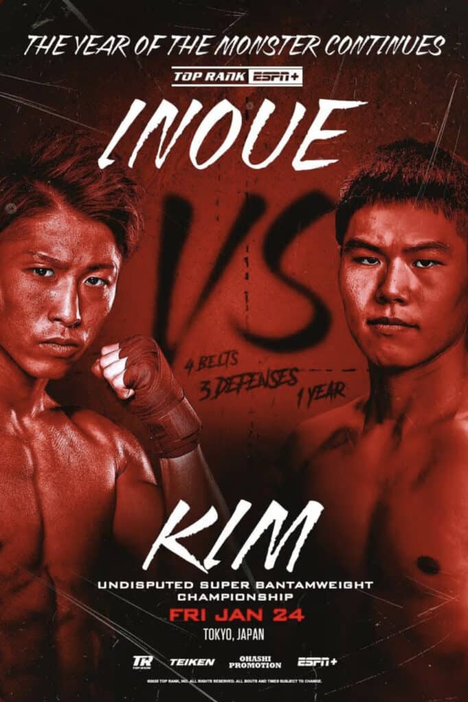 Naoya Inoue vs. Ye Joon Kim Poster